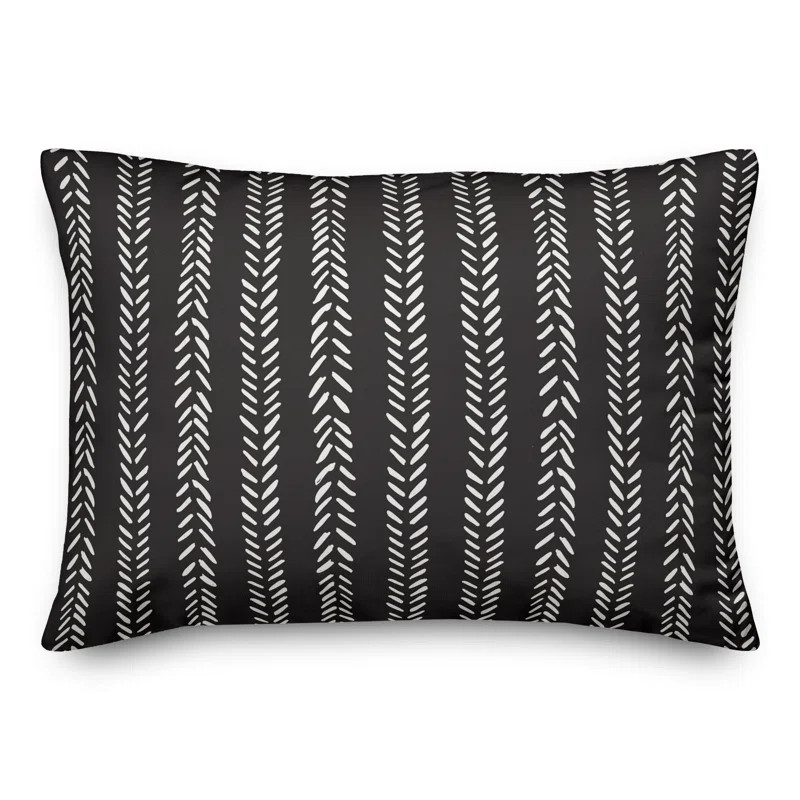 Krupa Striped Indoor/Outdoor Reversible Throw Pillow | Wayfair North America