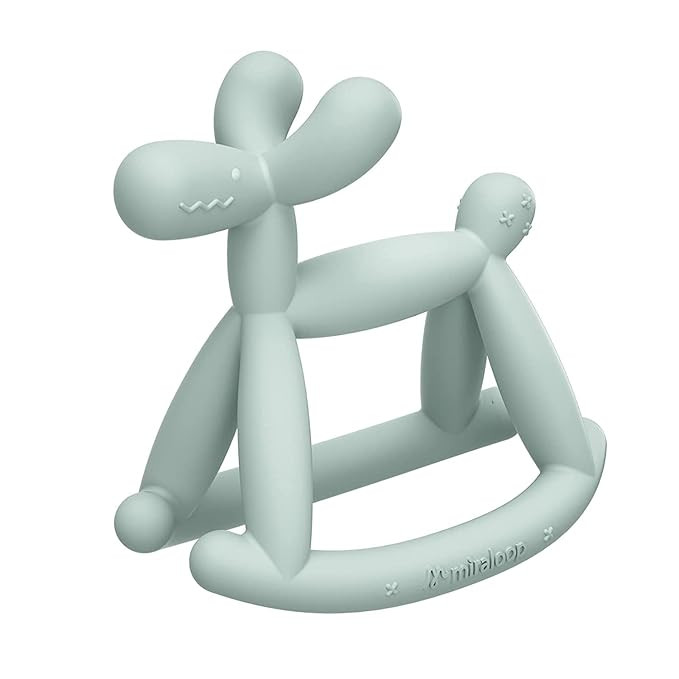Teething Toy for Baby 0-6, 12, 18 Months Infant, Jellydog Never Drop Food Grade Silicone Rocking ... | Amazon (US)