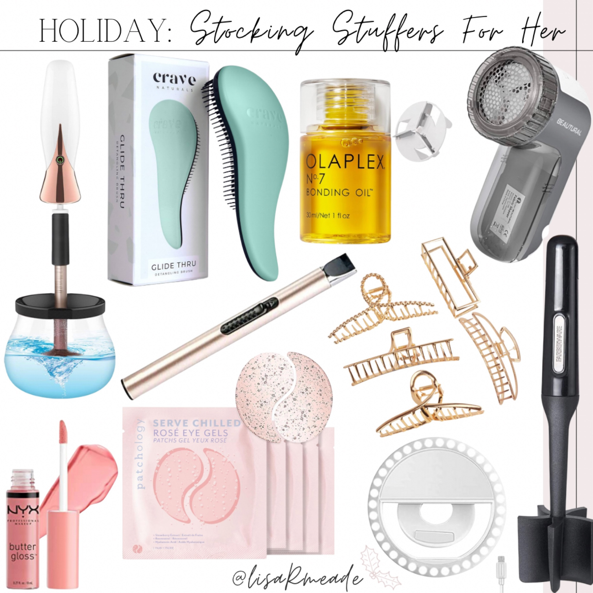 Stocking stuffers from Amazon that will arrive before Christmas Eve 🎅🏼❄️
.
.
#stockingstuffer #stocking #stockingstuffers #amazon #amazonfinds #selfielight #ringlight #makeup #lipgloss #gift #gifts #smallgift #holiday #christmas #christmasgift #LTKunder50 #brushcleaner #hairbrush #hair #hairclip #lent #pileremover #electriclighter #lipgloss

#LTKGiftGuide