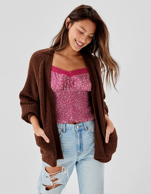 AE Chenille Cardigan | American Eagle Outfitters (US & CA)
