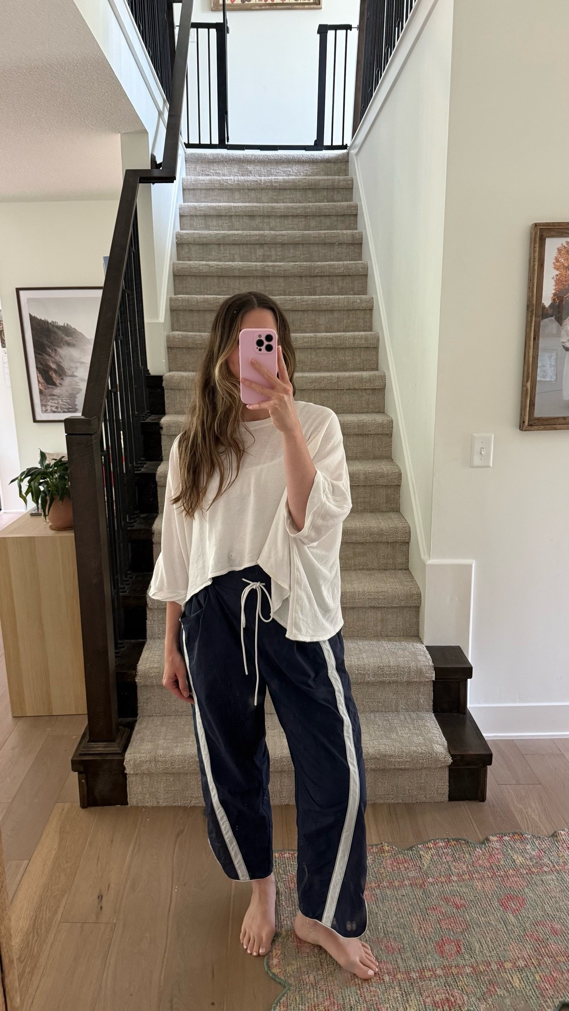 wearing small in tee, tank and medium in track pants! Linked updated style of tee! 

Summer outfit

#LTKootd #LTKmomlife