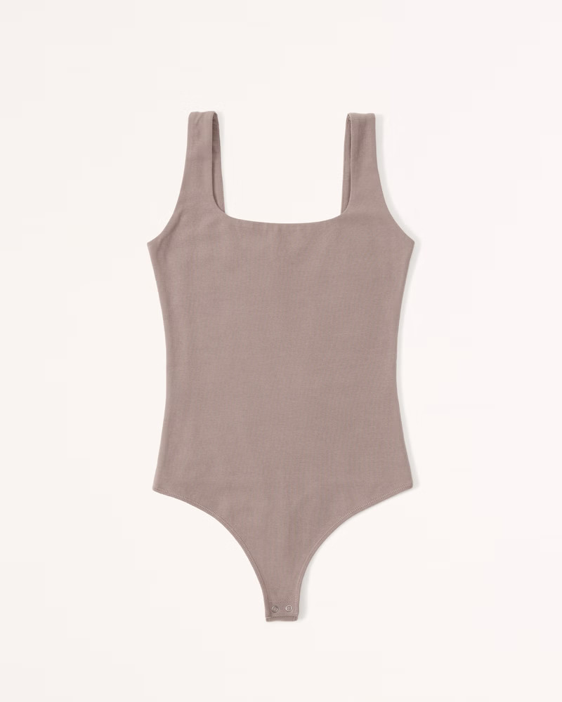 Women's Cotton Seamless Fabric Tank Bodysuit | Women's Tops | Abercrombie.com | Abercrombie & Fitch (US)