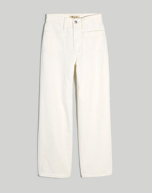 The Perfect Vintage Wide-Leg Jean in Tile White: Patch Pocket Edition | Madewell