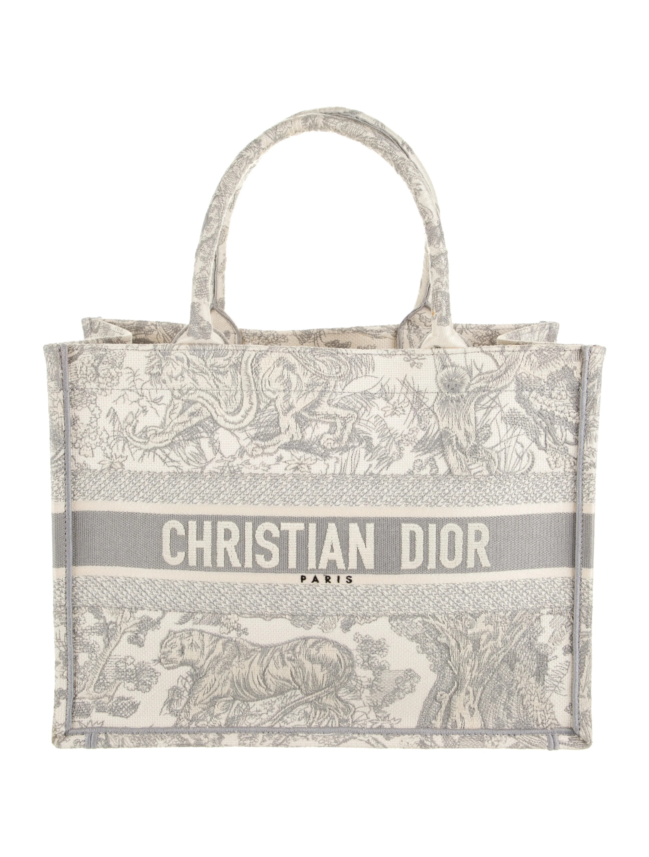 Medium Toile De Jouy Book Tote | The RealReal