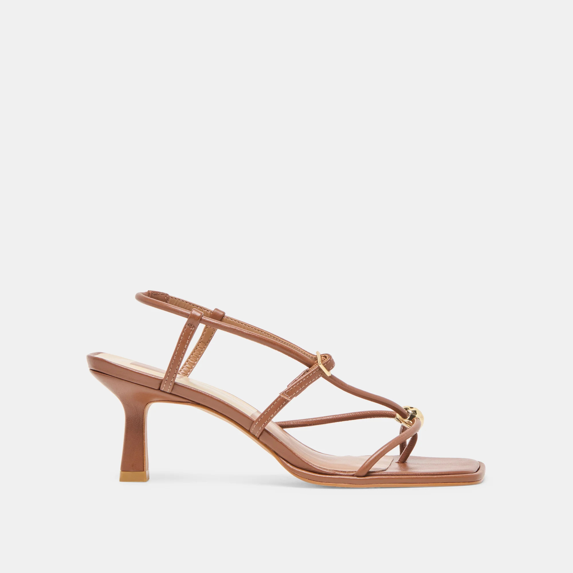 Mylee Cognac Leather Heels | Dolce Vita | DolceVita.com