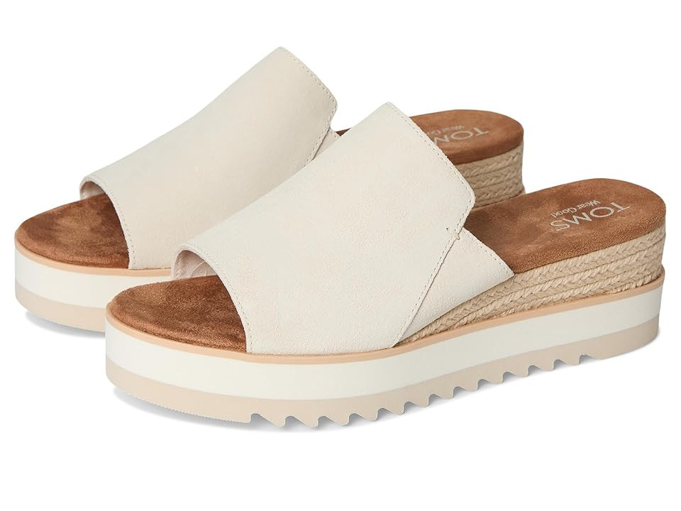 TOMS Diana Mule Women's Shoes Beige : 12 B - Medium, Textile | Zappos