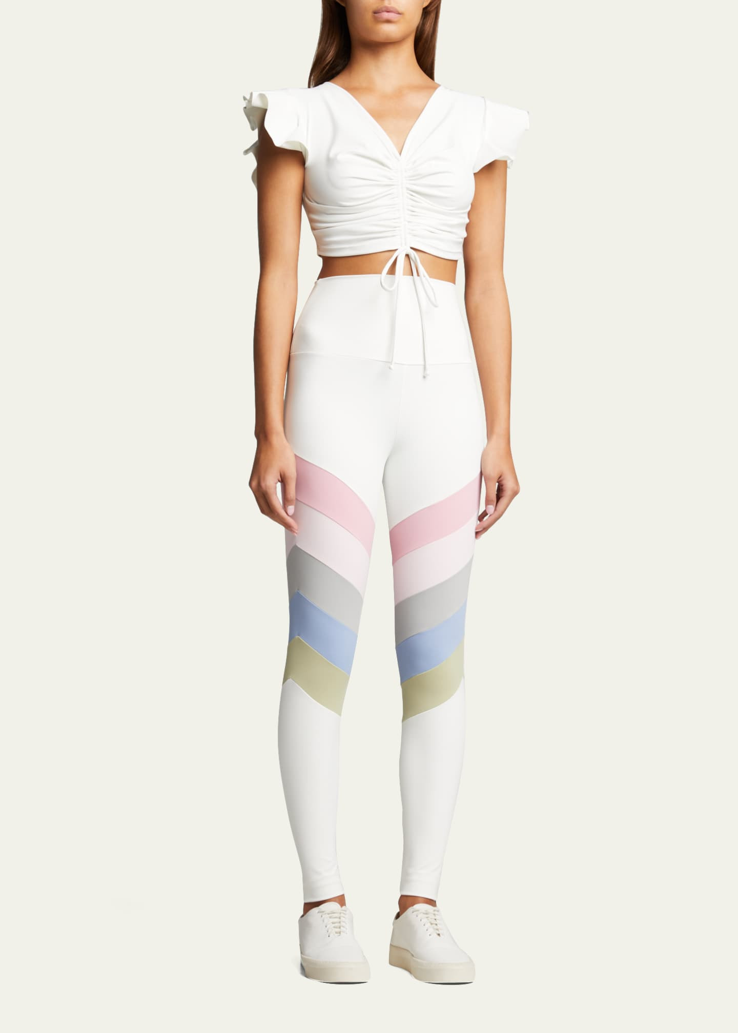 High-Rise Rainbow Leggings | Bergdorf Goodman