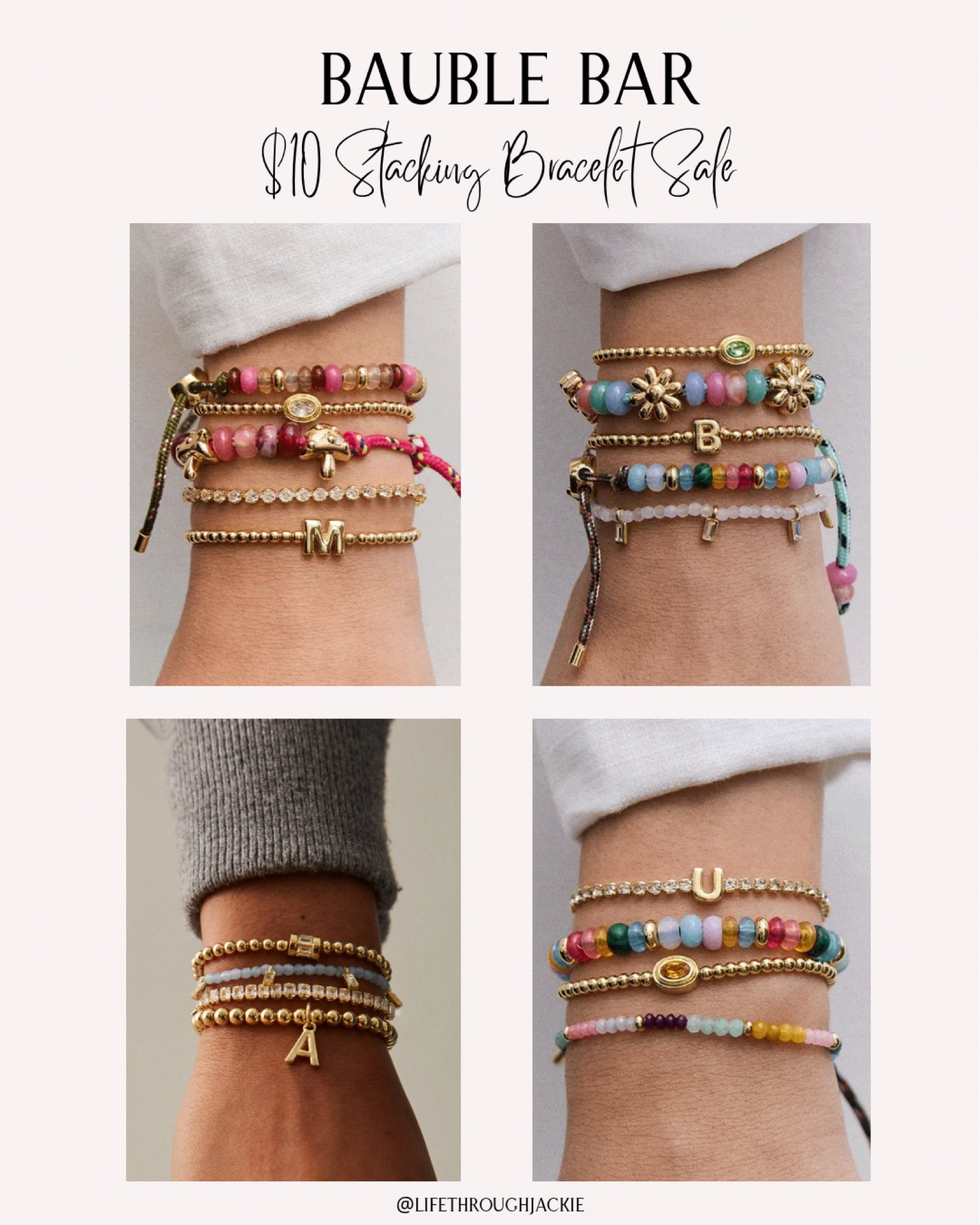 $10 Stacking Bracelets while supplies last this week @baublebar
#stackingbracelet #beadedbracelet #bracelets #LTKOver50 #momover50


#LTKMothersDay #LTKSaleAlert #LTKmomlife
