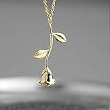 14k Gold Filled Rose Necklace For Women Valentines Day Gift For Her Rose Necklace Gifts For Women | Amazon (US)