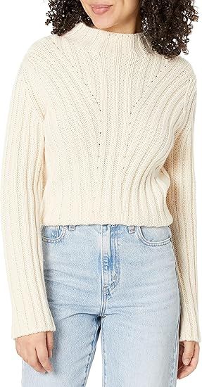 Vince Women's Rib Transfer Crew Neck | Amazon (US)