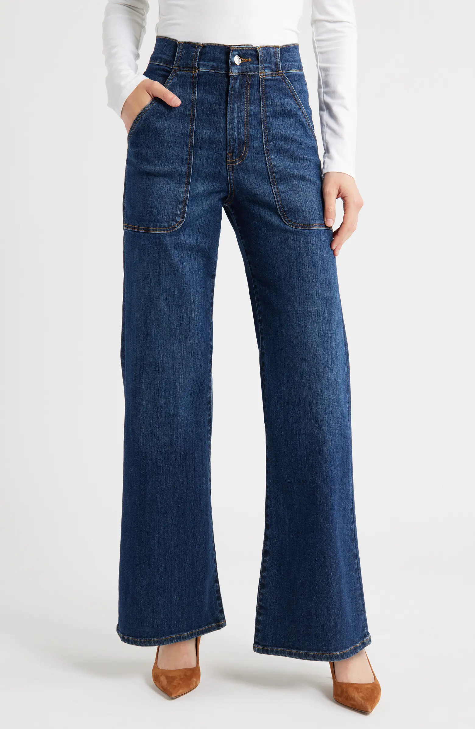 The Modern Pocket Wide Leg Jeans | Nordstrom
