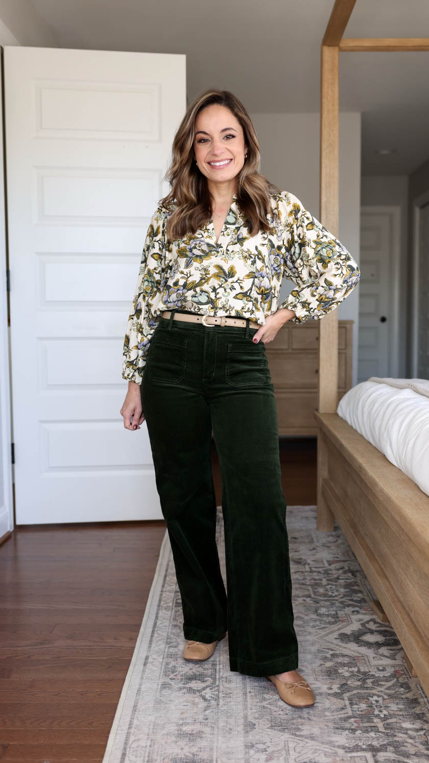 Four casual outfit ideas for work with dark green corduroy pants! 


Outfit 4 
Top (LOFT): petite xxs - oversized 
Flats (Sam Edelman): tts 
Belt (Quince): xs in mushroom 

My measurements for reference: I’m 4’10” and 105lbs. My bust, waist, and hip measurement is 32”, 24”, and 36”.

#LTKWorkwear #LTKPetite