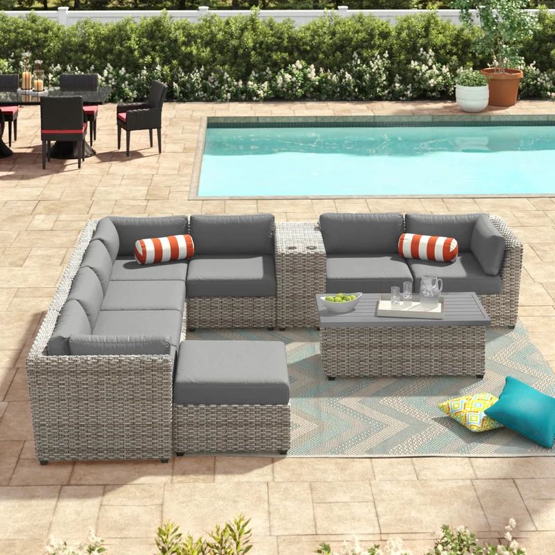 Merlyn Metal 7 - Person Seating Group with Cushions | Wayfair North America