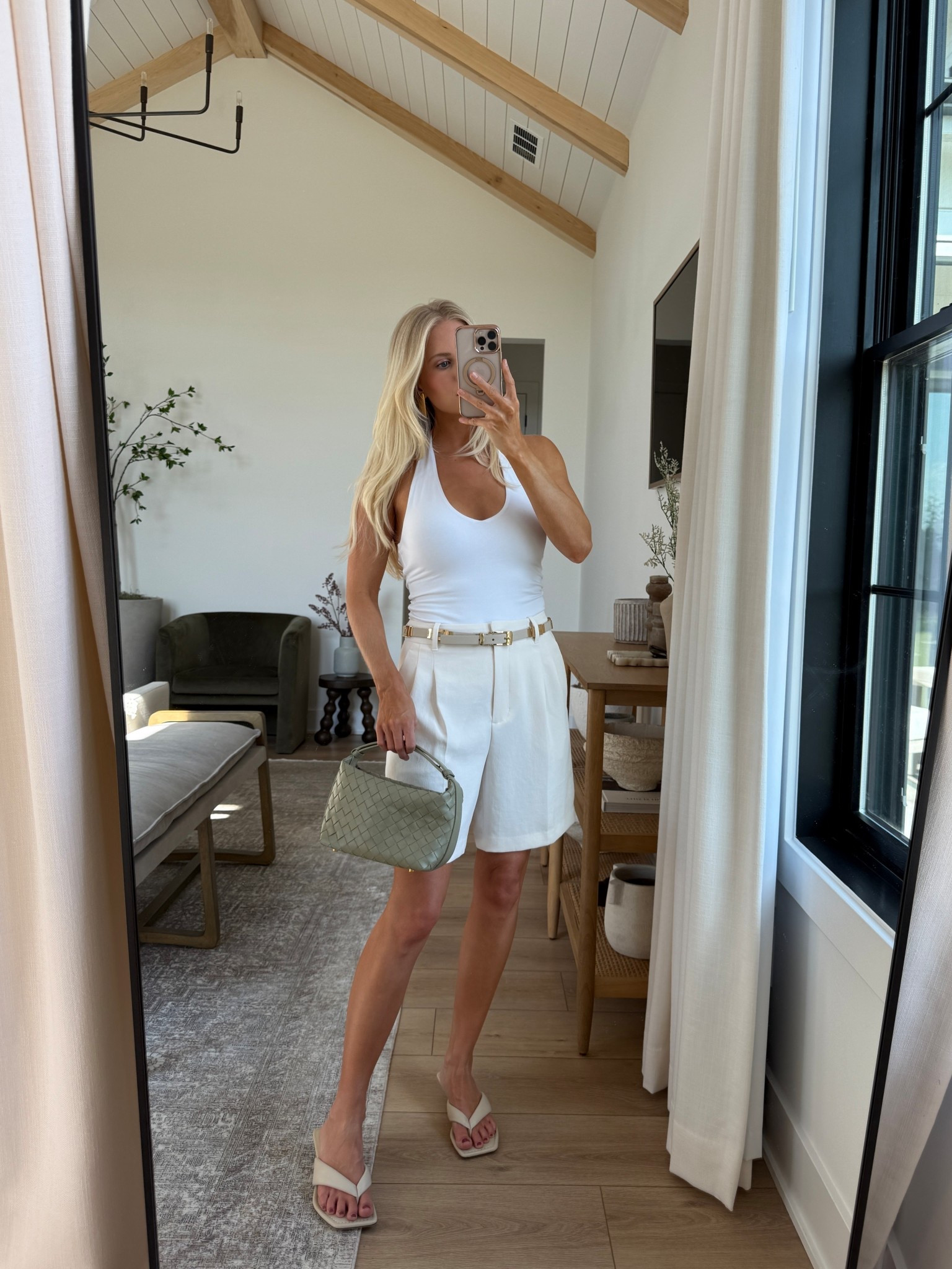 Wearing a small in the bodysuit and size 6 in the shorts, shoes run tts! Use code kathleenp20 for earrings! #kathleenpost

Summer outfits, chic style, trendy fashion, date night outfit

#LTKStyleTip #LTKSummerEdit