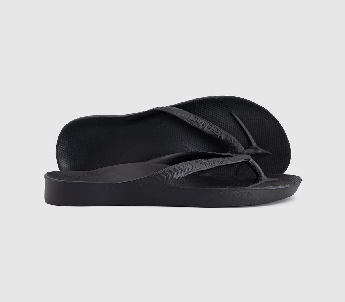 Archies Womens Flip Flops Black, 7 | Office Shoes (UK)