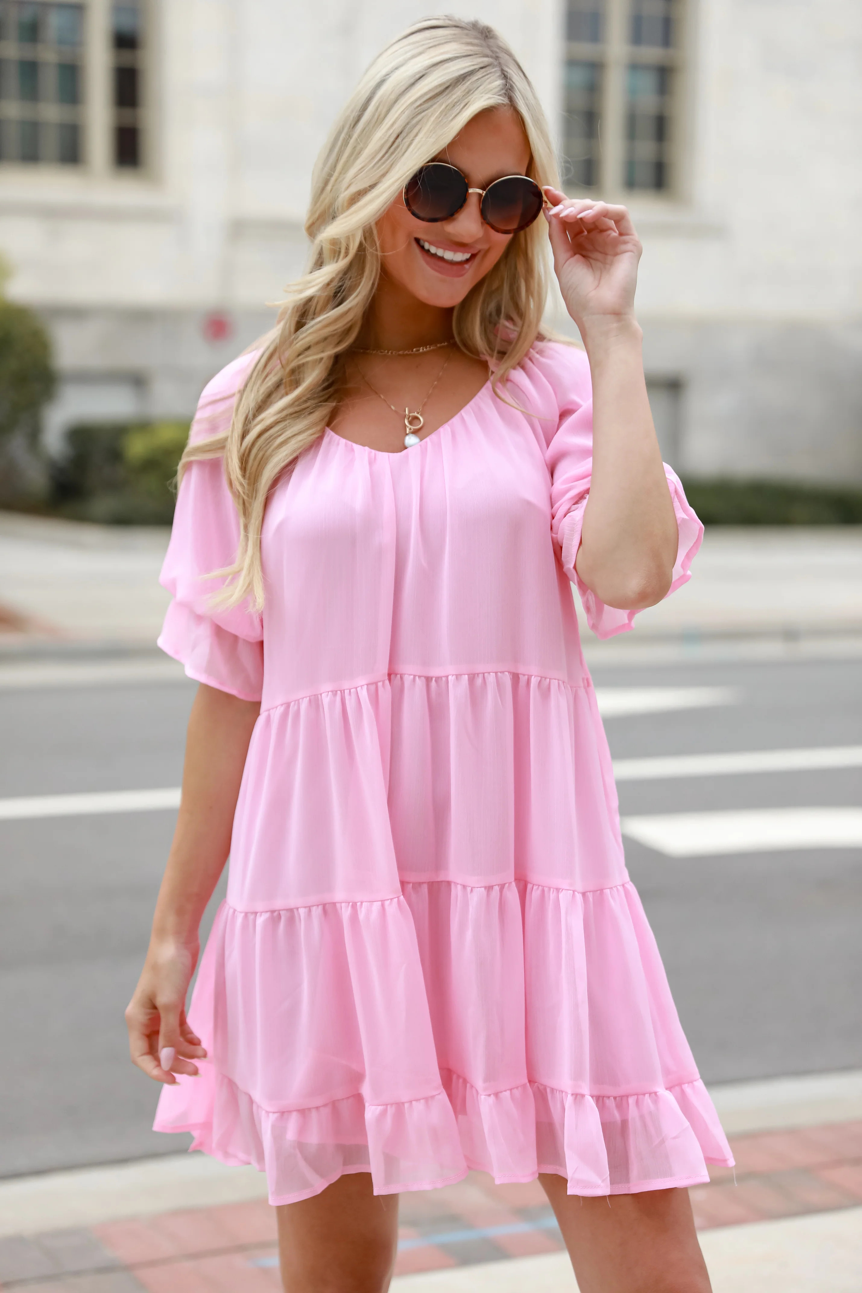 FINAL SALE - Exceptional Love Tiered Mini Dress | Dress Up