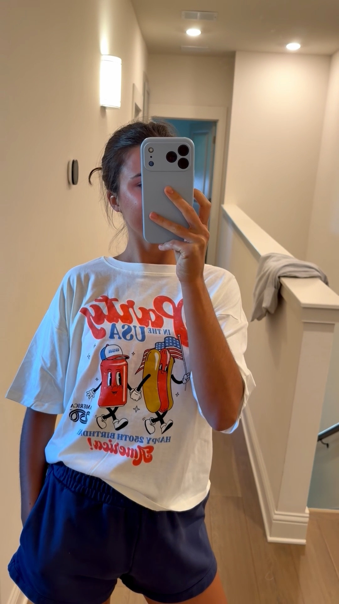 @Target party in the USA 250th birthday  graphic tshirt !! ❣️🤍💙 wanted it more oversize so got a L







fourth of July, july 4th, USA, holiday, red white and blue, hotdog, americana, america, festive shirt, , target fashion, target style

#LTKSeasonal #LTKootd #LTKSaleAlert