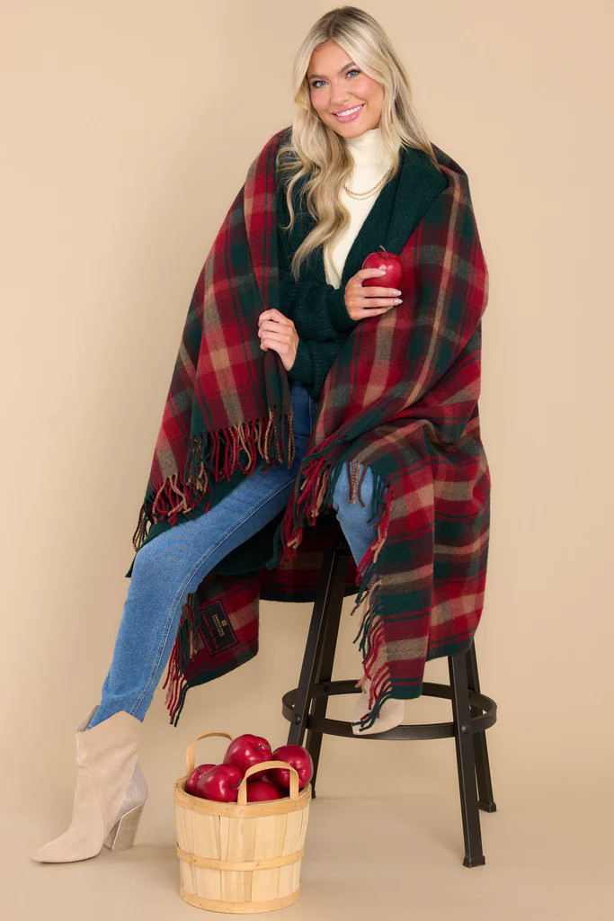 Dark Maple Deluxe Wool Blanket | Red Dress 