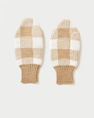 Marcel Camel/Cream Knit Mittens | Loeffler Randall