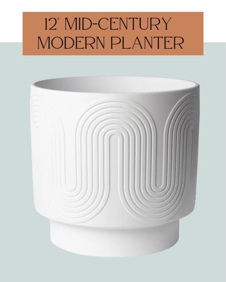 How cute is this 12” mid-century modern planter from Walmart?! On sale now! Also comes in green and pink. 

#LTKsalealert #LTKhome #LTKunder50