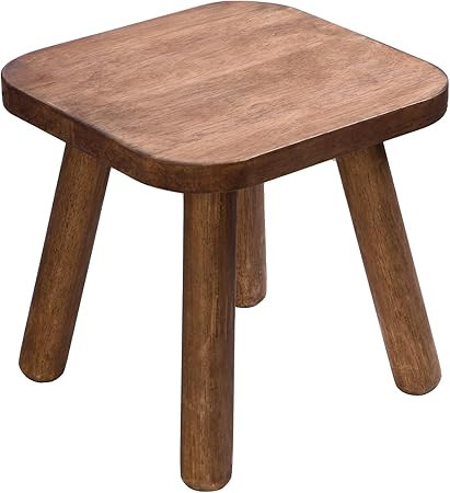 Wooden Step Stool for Adults Step Stool for Toddlers Plant Stool Small Wooden Stool with Four Det... | Amazon (US)