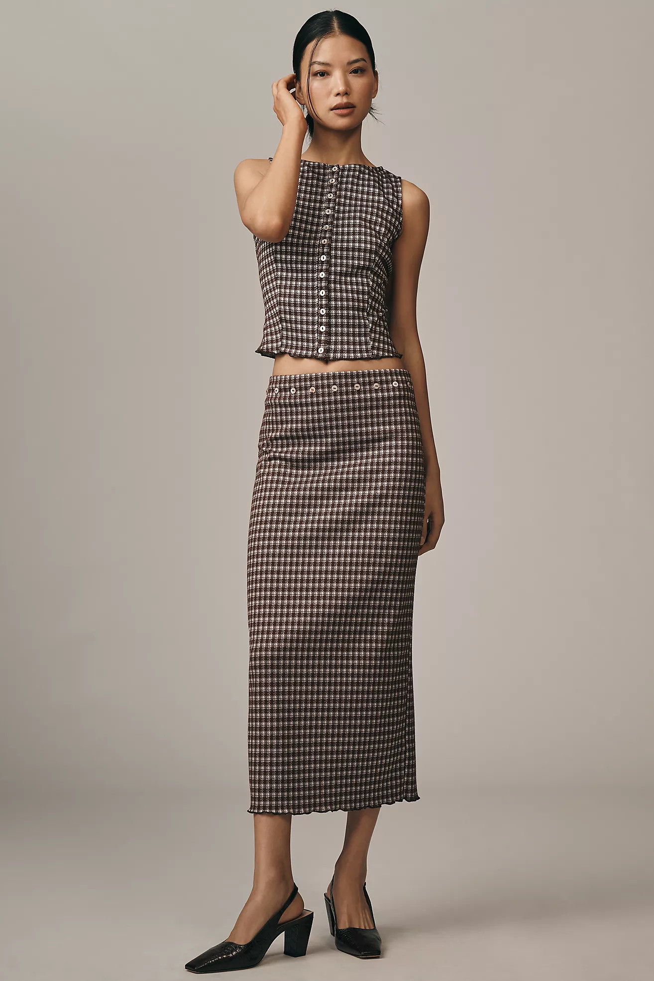 Lisa Says Gah Sammy Knit Midi Skirt | Anthropologie (US)
