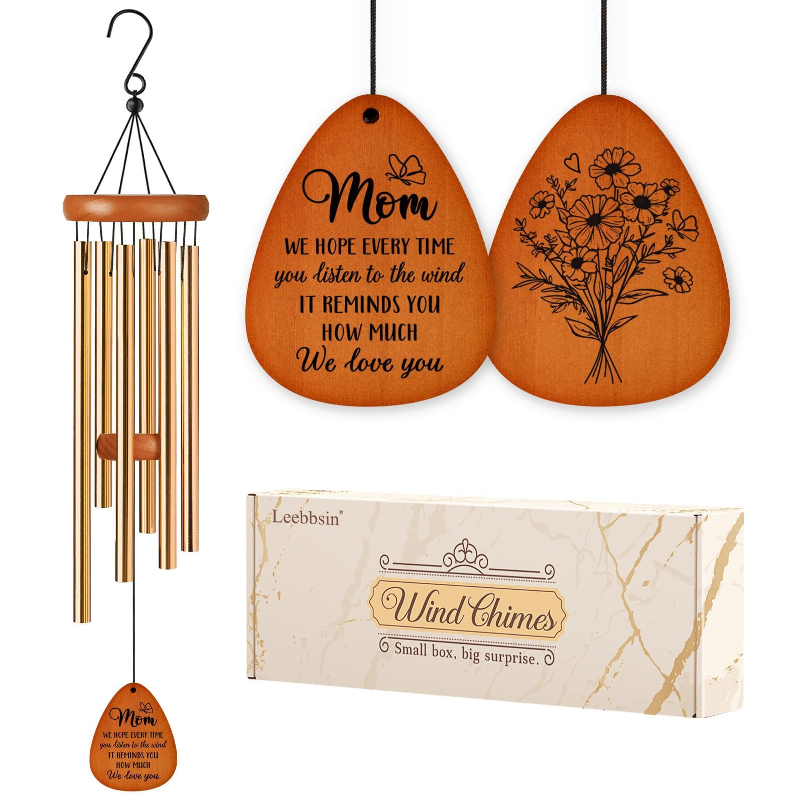 Gifts for Mom, Moms Wind Chimes, Christmas Best Gift for Mom, Mother Birthday Gift from Daughter ... | Amazon (US)