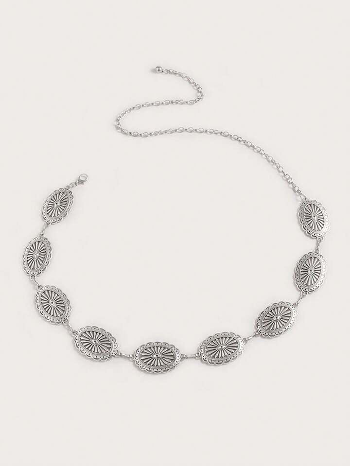 Boho Bohemian Western Style Hollowed-Out Embossed Waist Chain Accessory, Versatile Fashion Women ... | SHEIN