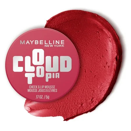 Maybelline Cloudtopia Whipped Blush, Blurred Matte Finish Cheek & Lip Mousse, Ethereal Rouge, 2.03 fl oz | Walmart (US)