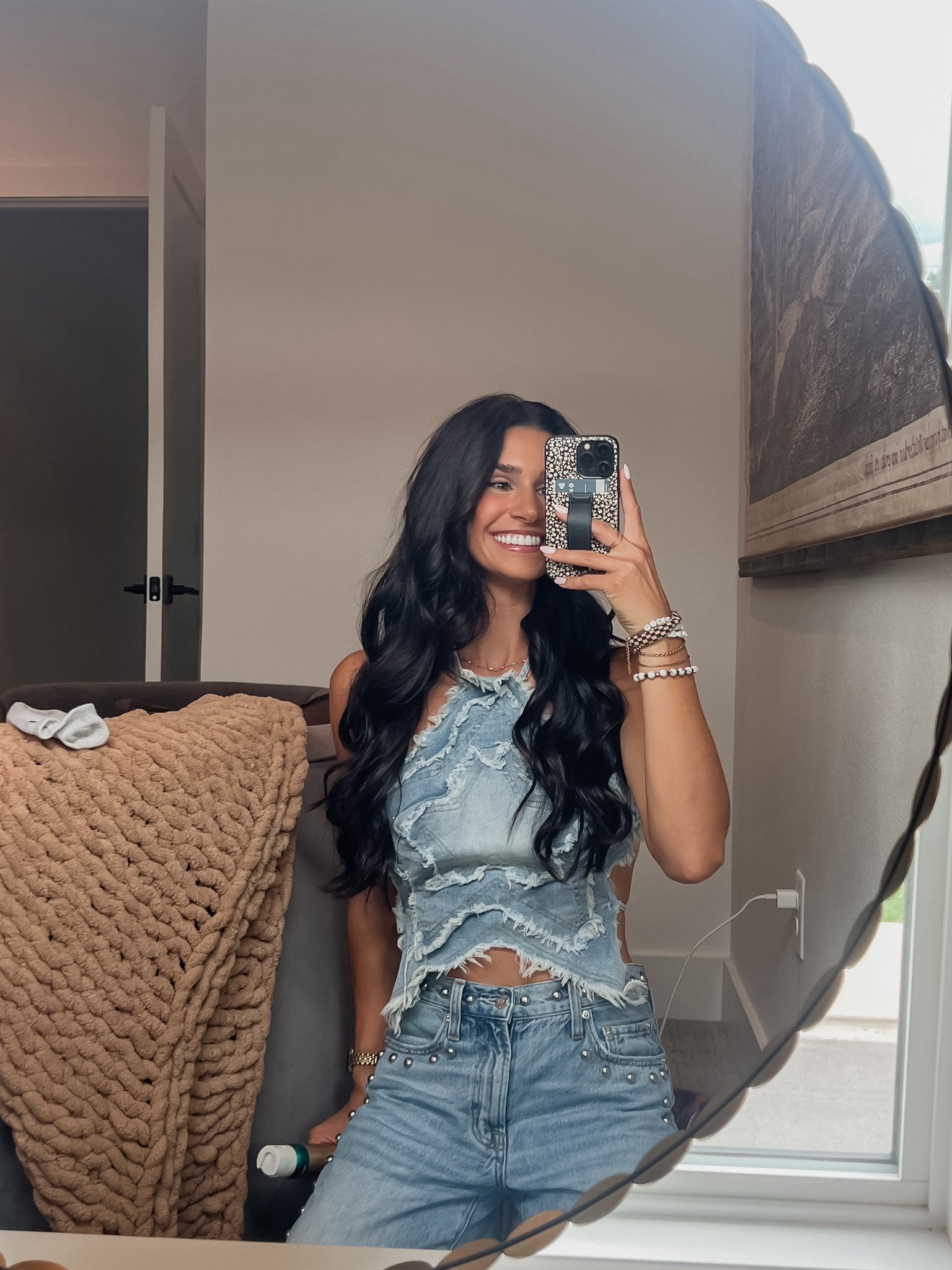 All denim for the Jonas brothers concert 

Country concert stuffed jeans denim outfit open back star top 

#LTKParties #LTKSeasonal #LTKStyleTip