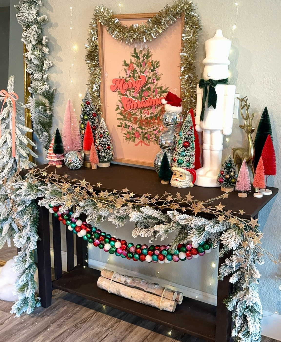 Holiday mantel inspo 🎄 since I don’t have a fireplace, this is my “mantel”
Follow for more holiday decor, Christmas decorations, affordable decor and DIYs! 🩷

#LTKGiftGuide #LTKSeasonal #LTKHoliday