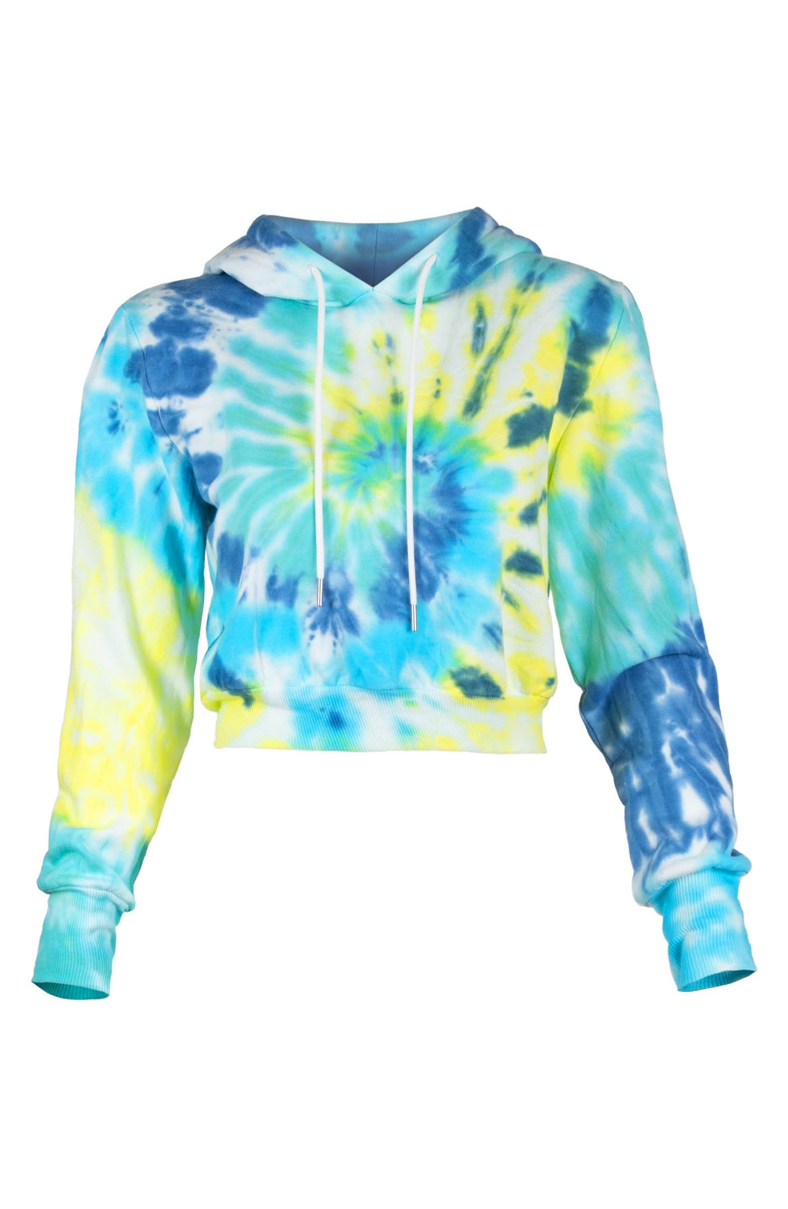 Mila Tie Dye Crop Hoodie | Nordstrom