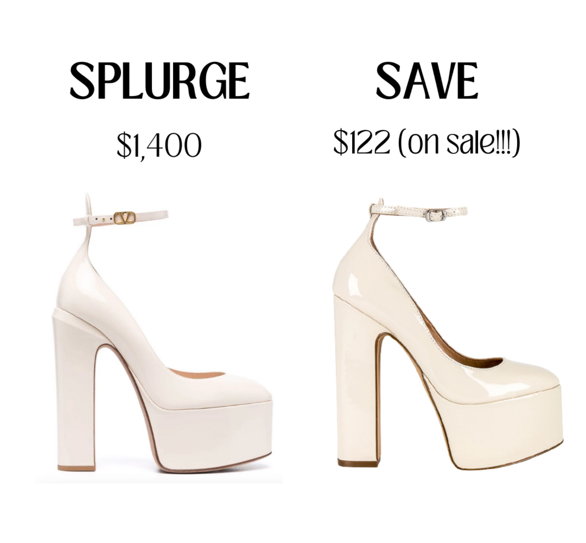 just call me your designer dupe fairy godmother 🧚🏼‍♀️ found these almost identical copies to the gorgeous Valentino platforms for over $1,200 cheaper!! 

#LTKsalealert #LTKstyletip #LTKwedding #LTKshoecrush #platformheels #valentinoheels #designerdupe #designerforless 

#LTKFind #LTKSeasonal #LTKGiftGuide