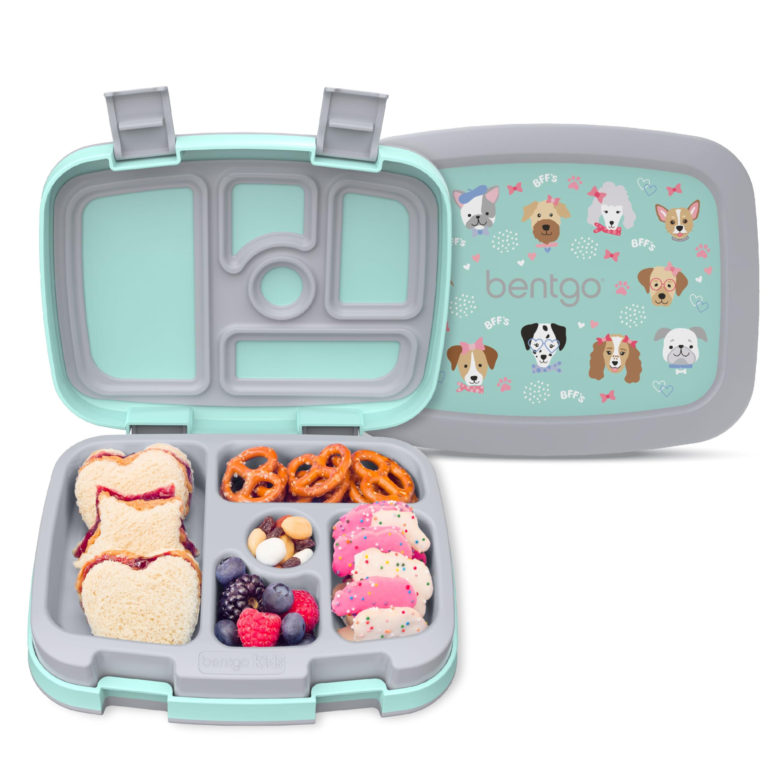 Bentgo Kids Prints Leak-Proof, 5-Compartment Bento-Style Kids Lunch Box - Ideal Portion Sizes for... | Amazon (US)