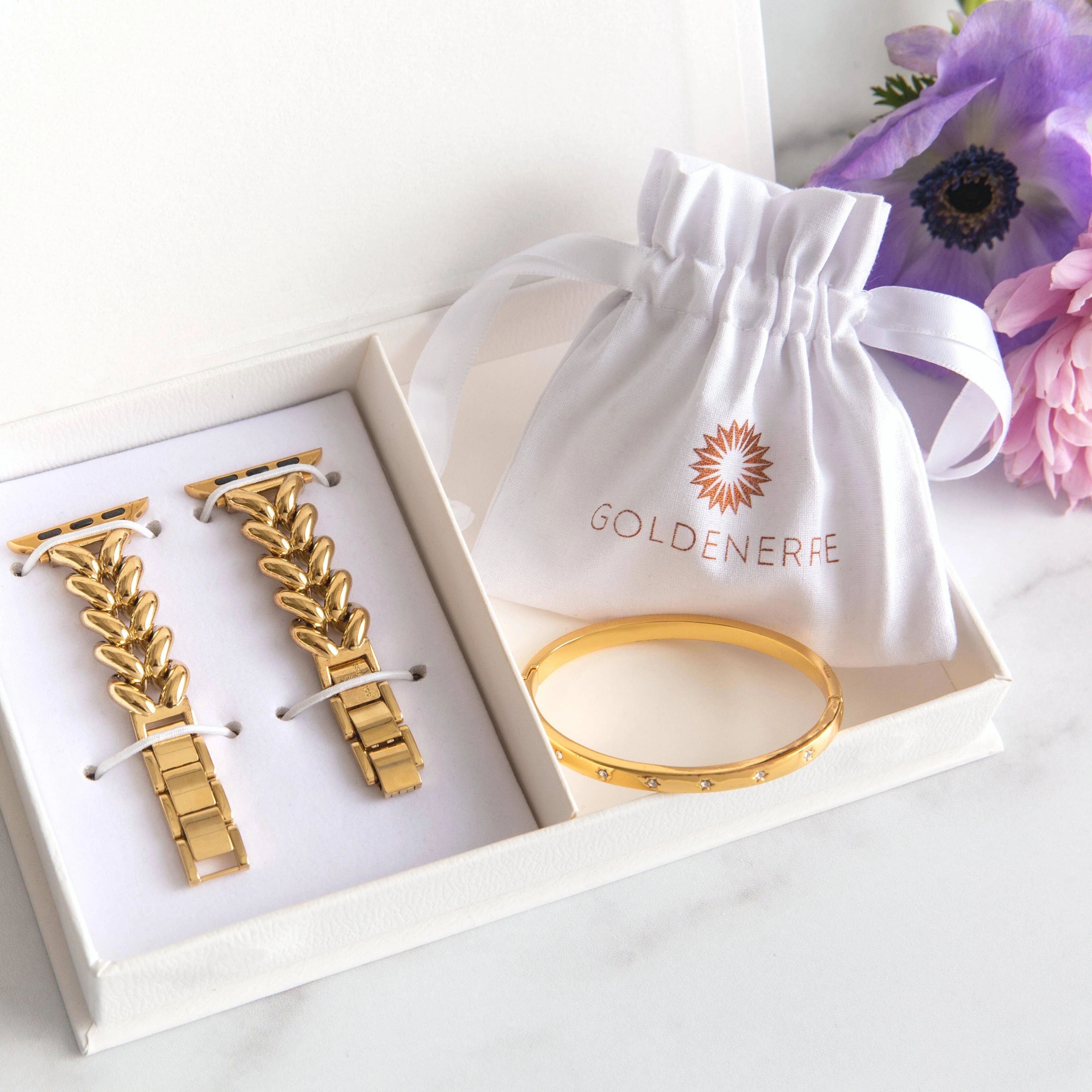 Herringbone & Star Bracelet Set | Goldenerre
