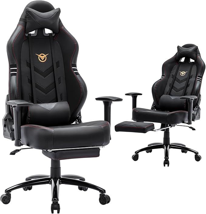 COLAMY Big and Tall Gaming Chair with Footrest 350lbs-Racing Style Computer Gamer PC Chair, Ergon... | Amazon (CA)