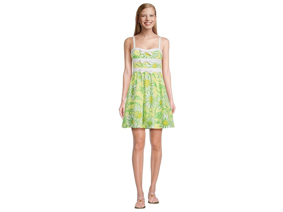 Lilly Pulitzer Cheri Dress Women's Dress Limoncello Sunbelievable : 00, Cotton | Zappos