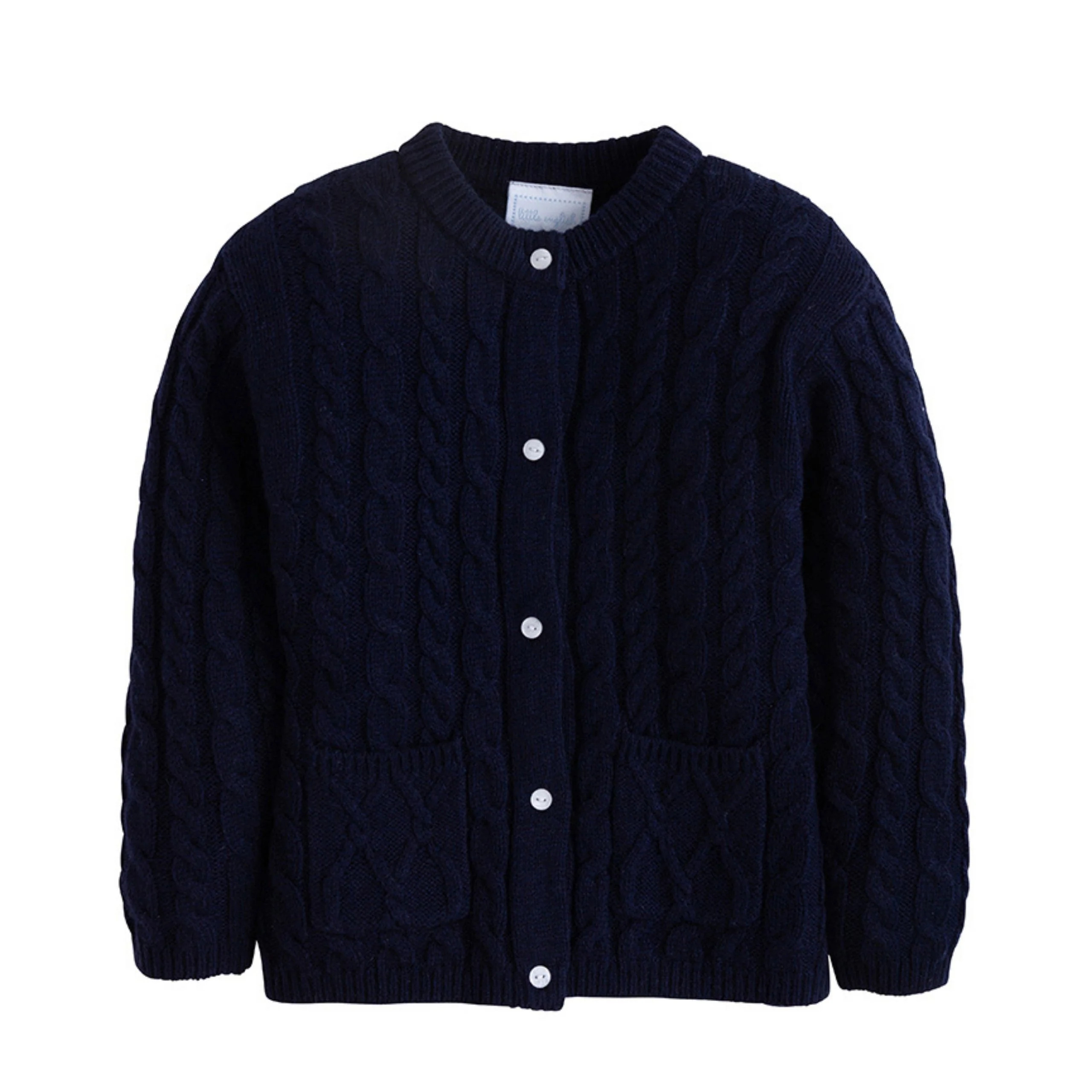 Little English Classic Cashmere Cardigan - Navy | JoJo Mommy