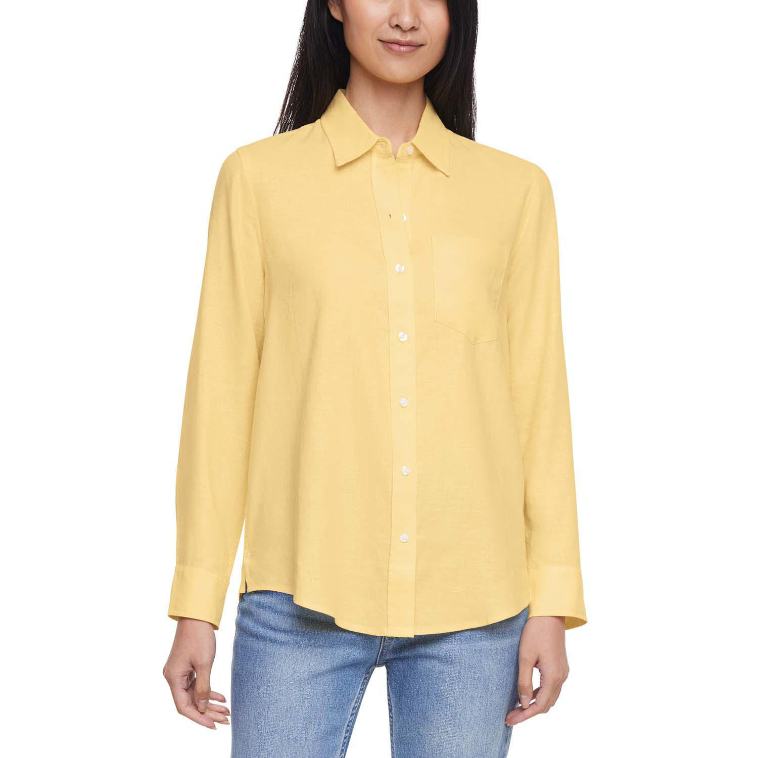GAP LINEN BUTTON DOWN - YELLOW M:- Yellow, M | Sam's Club