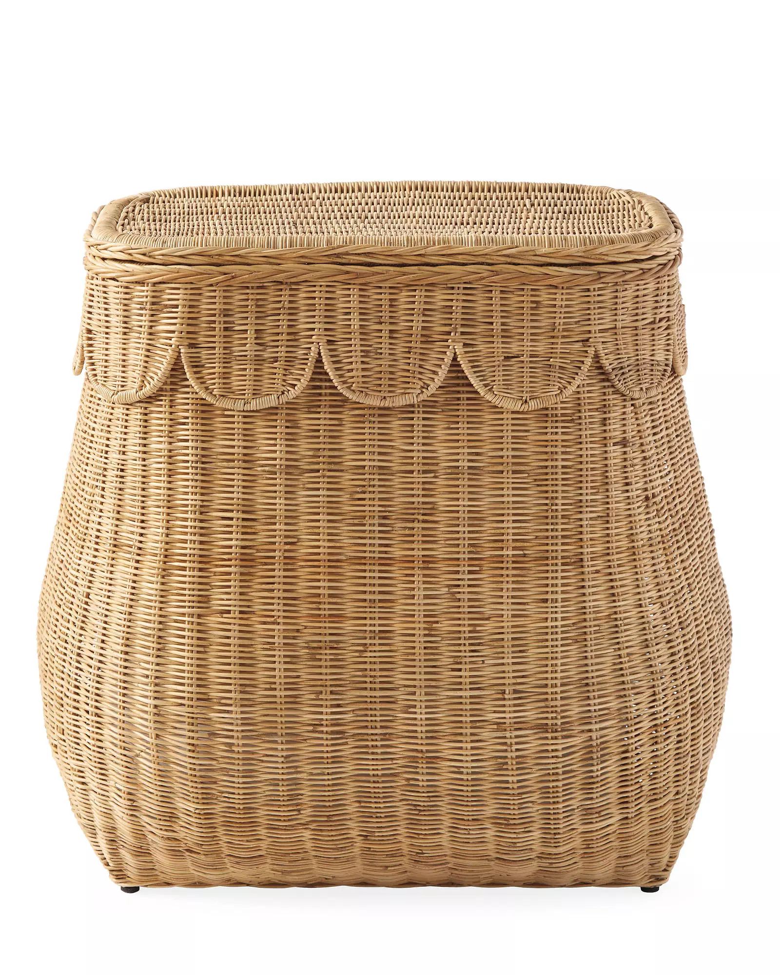 Scallop Rattan Double Hamper | Serena and Lily