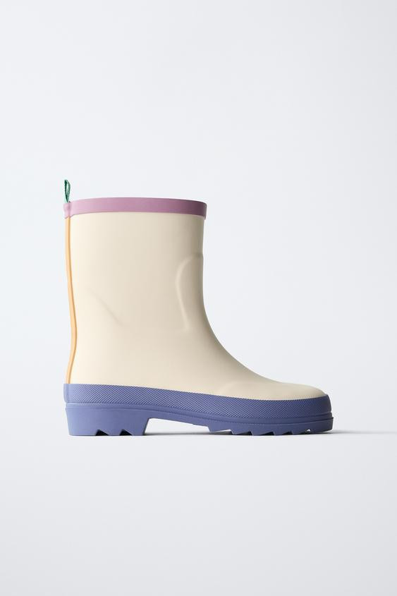 COLOR BLOCK RAIN BOOTS | Zara US