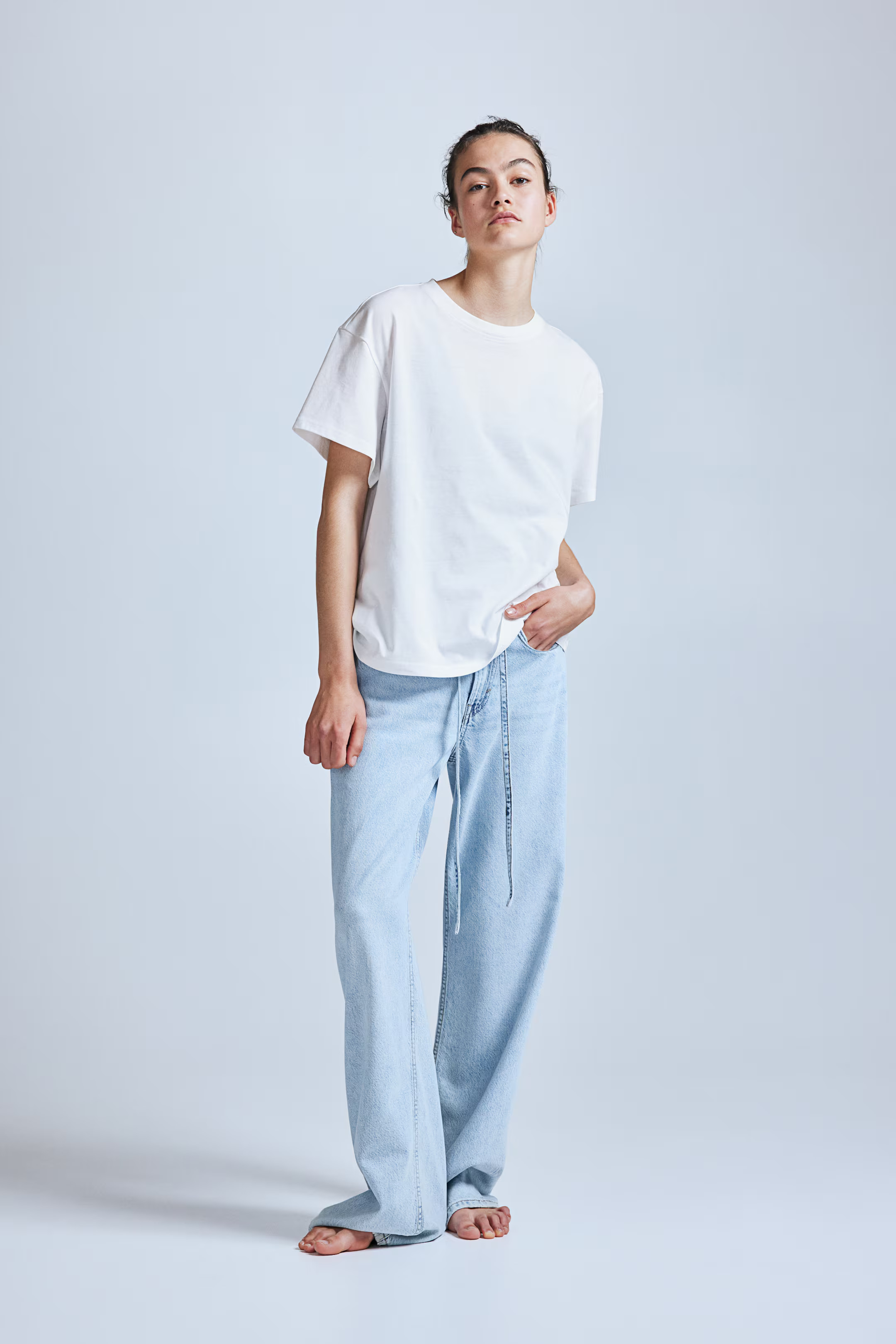 Oversized T-shirt - White - Ladies | H&M US | H&M (US + CA)