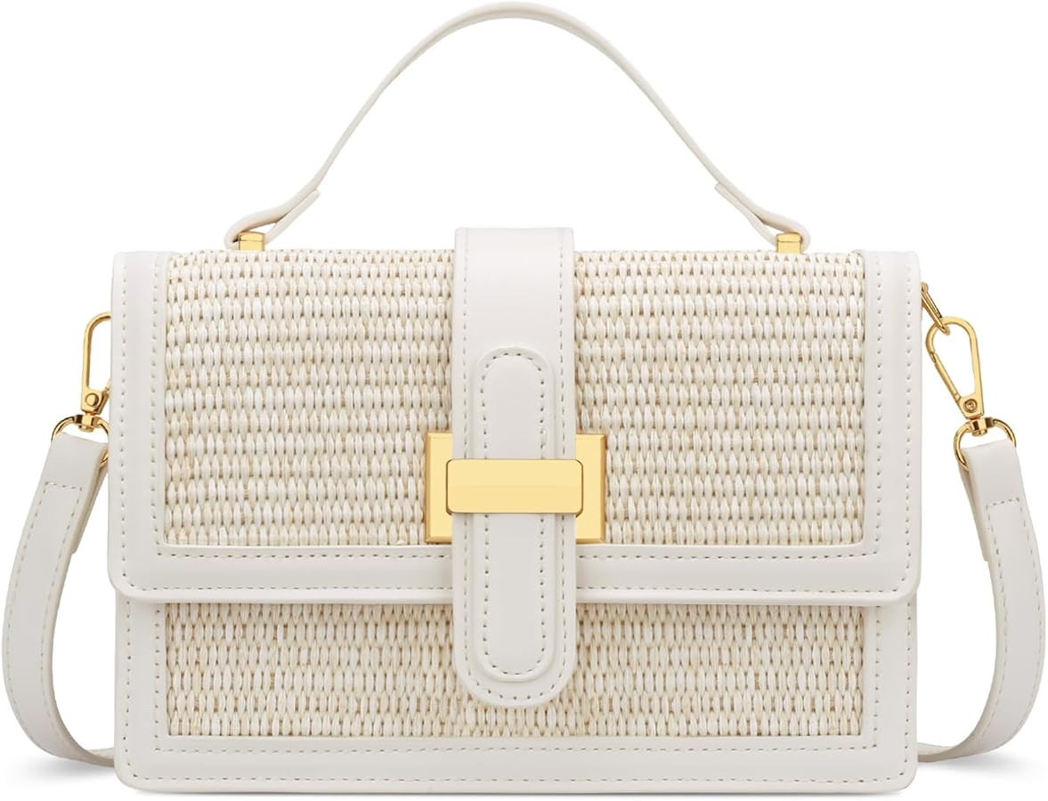 KKXIU Crossbody Bags for Women - Top Handle Purses for Lady, Leather Handbags Shoulder Clutch wit... | Amazon (US)