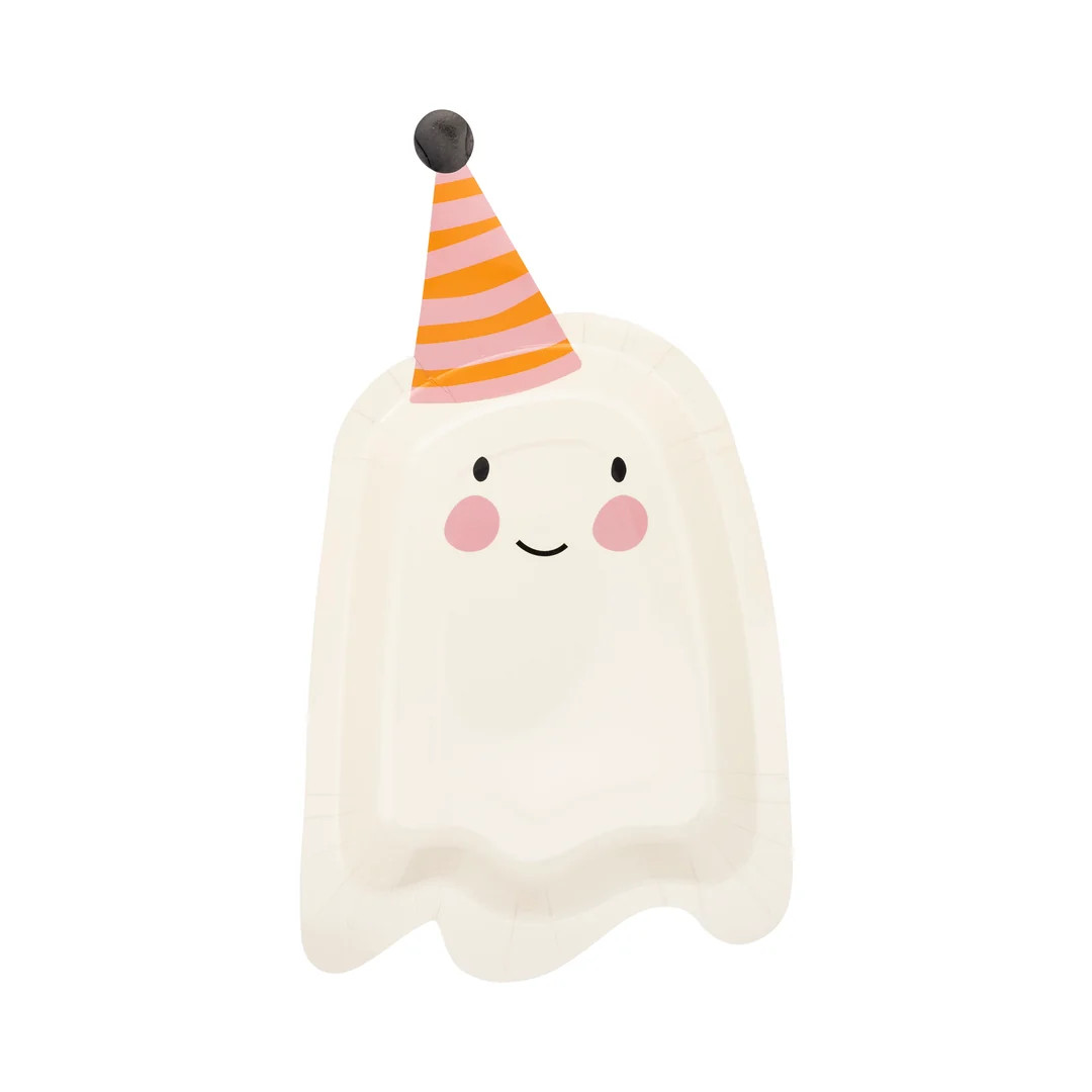 Shaped Party Ghost Paper Plate | My Mind's Eye