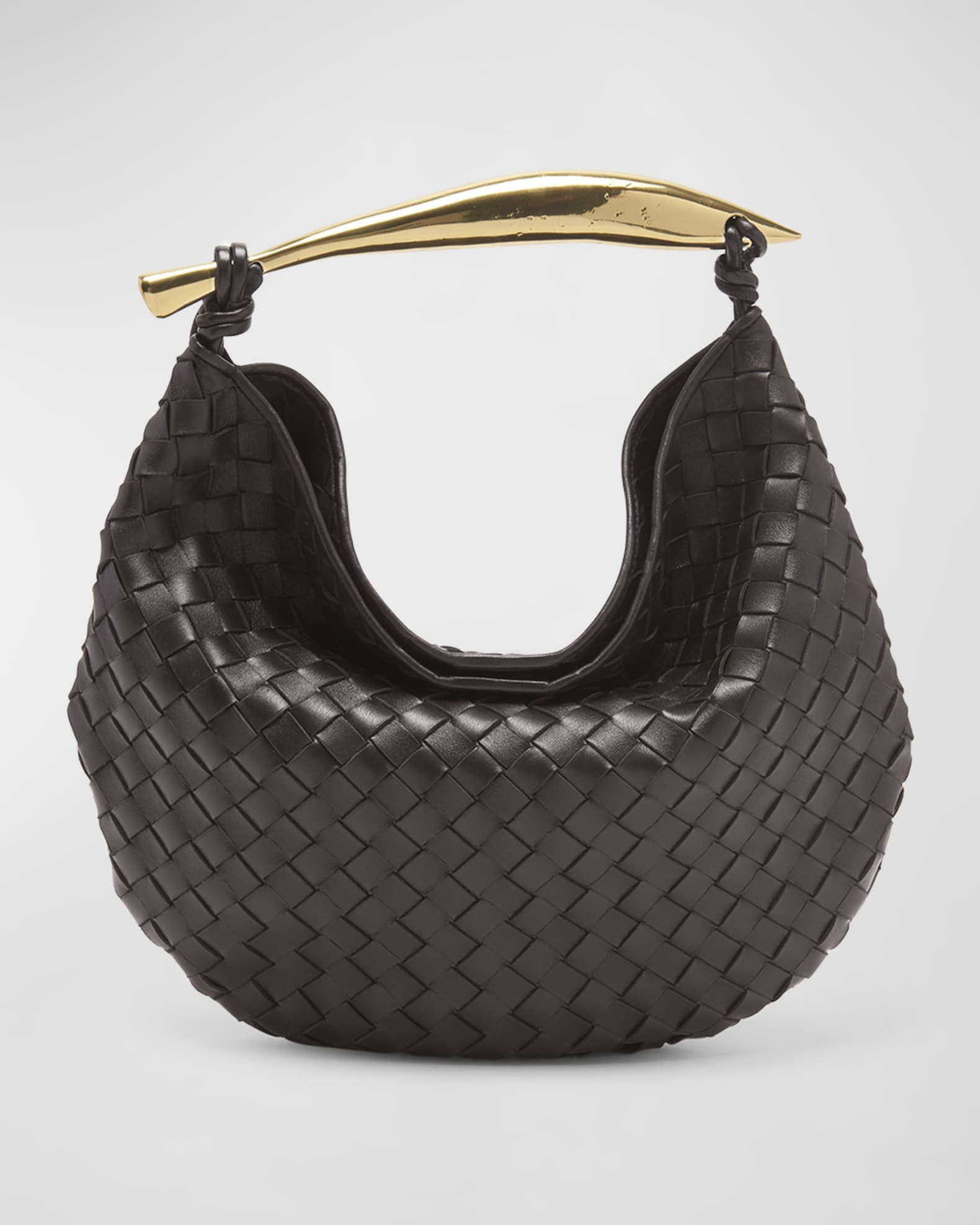 Sardine Medium Intrecciato Leather Top-Handle Bag | Neiman Marcus