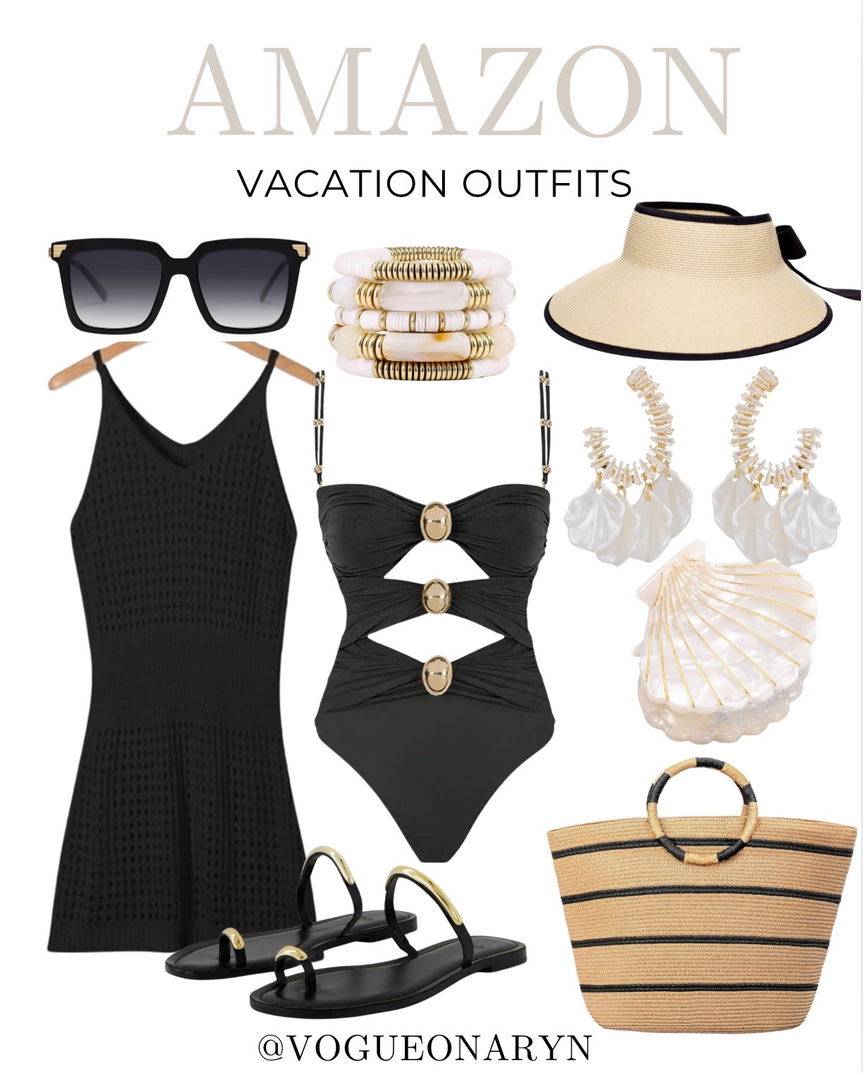 Amazon vacation outfits , resort wear , beach outfits , one piece swimsuit , sandals , spring break outfits , amazon fashion 

#LTKSwim #LTKSeasonal #LTKShoeCrush