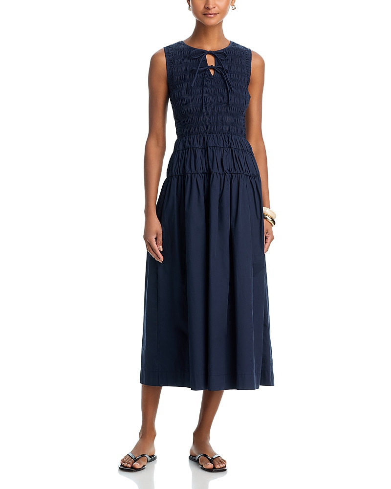 Moon River Shirred Waist Midi Dress | Bloomingdale's (US)