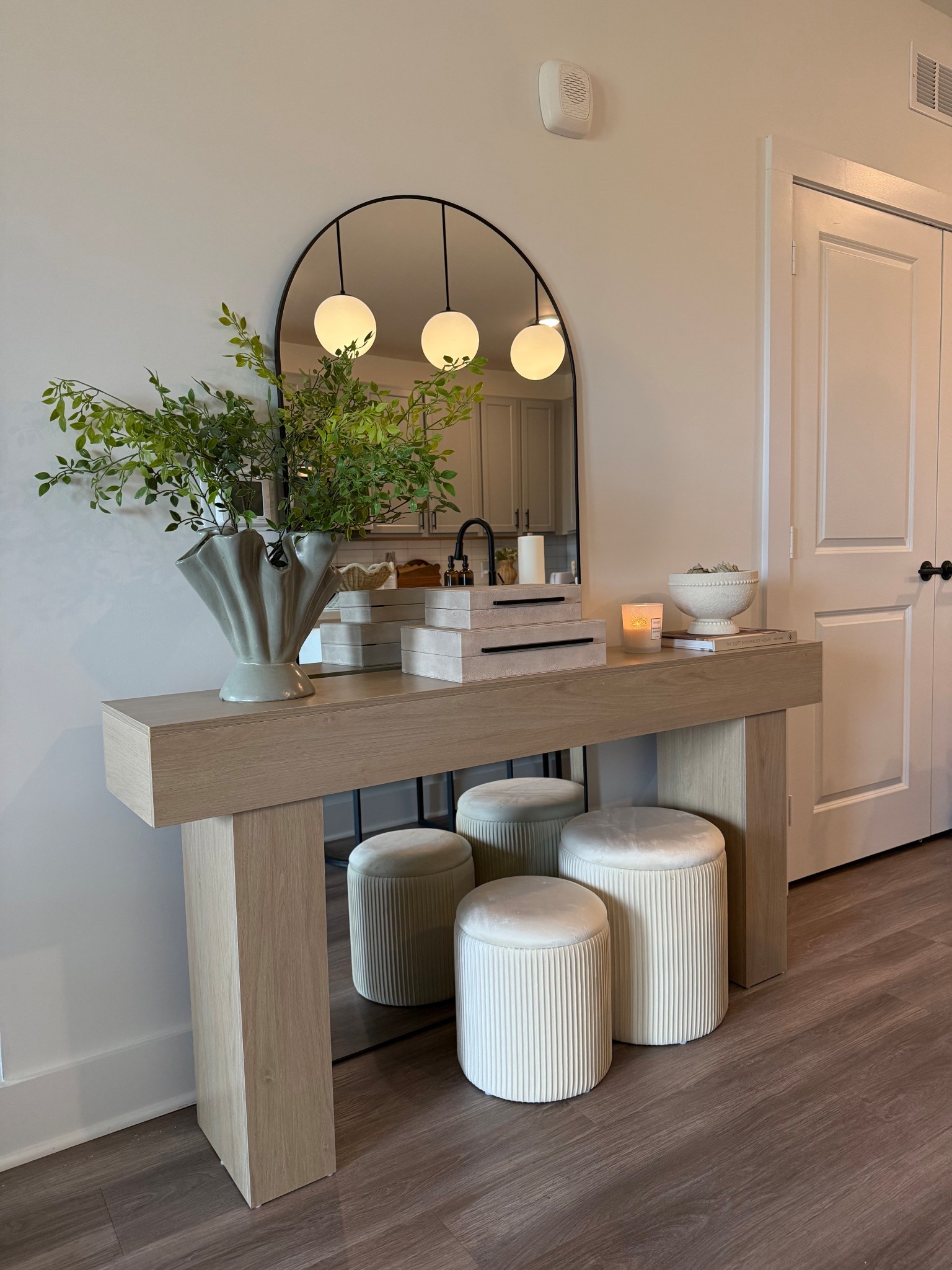 Stunning NEW console table! I can’t believe the price 🙌🏽😍 I paired it with this floor mirror and these beautiful storage ottomans! 

Amazon home finds, Amazon console table, oak console, console table styling, spring decor, entryway console table, entryway decor, affordable home decor finds, designer inspired home finds 

#LTKHome #LTKSaleAlert #LTKSeasonal