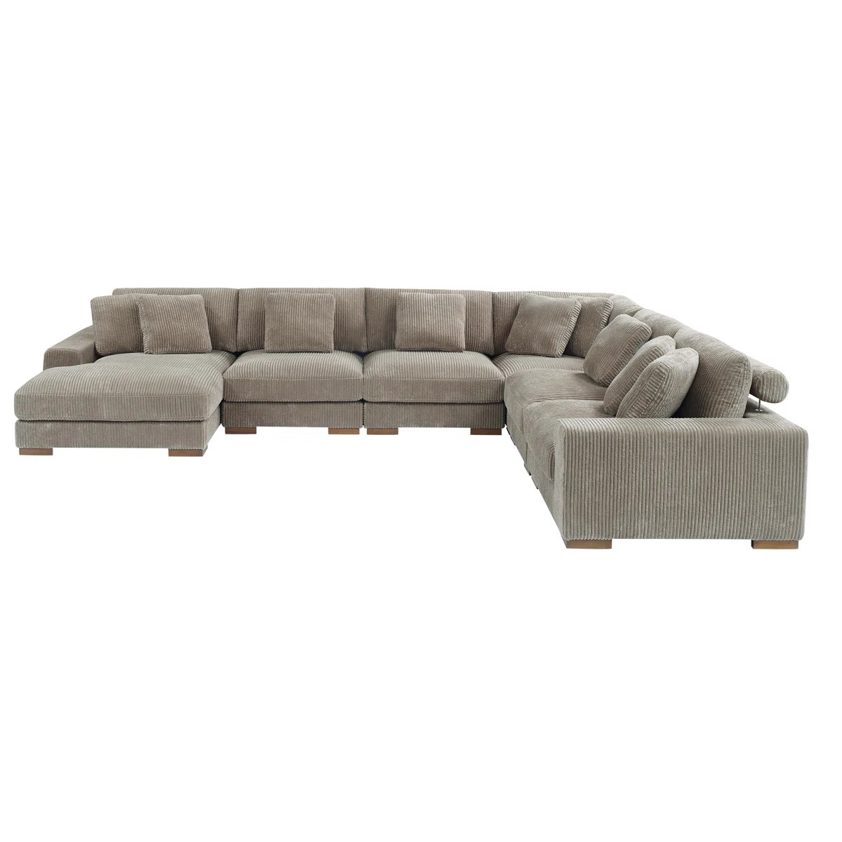 Amritbir 6 - Piece Corduroy Sectional | Wayfair North America