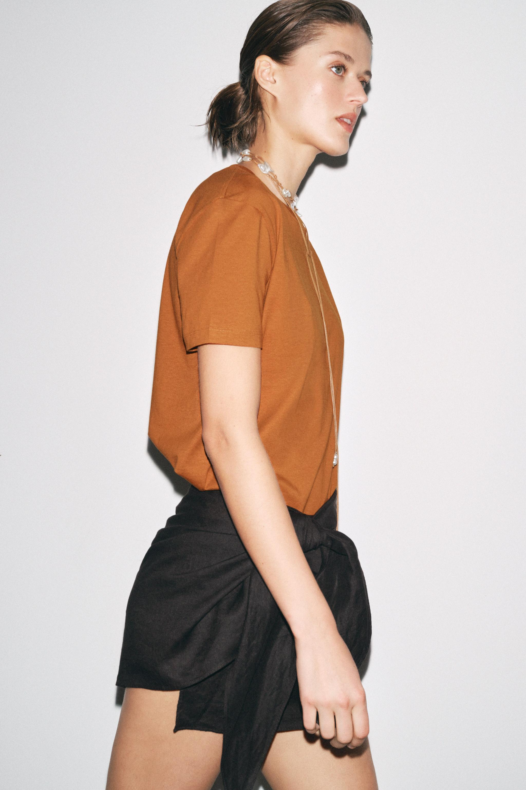 BASIC COTTON T-SHIRT | Zara US